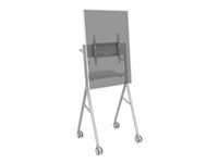 Vision VFM-F10 - Vagn - för platt panel - stål - offwhite - skärmstorlek: 50"-55" VFM-F10/WH