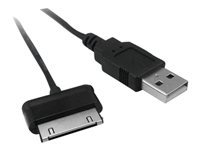 Insmat - Laddnings-/datakabel - USB (hane) till Samsung 30-stifts dockningskontakt (hane) - för Samsung Galaxy Note 10, Note 8.0, Tab 2, Tab 3, Tab 7.0, Tab 7.7, Tab 8.9, Tab WiFi 133-5045