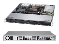 Supermicro SC813M FTQC-505CB - Kan monteras i rack - 1U - ATX - SATA/SAS - hot-swap 500 Watt - svart CSE-813MFTQC-505CB