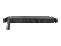 APC Basic Rack PDU - Kraftdistributionsenhet (kan monteras i rack) - AC 400 V - 22 kW - 3-fas - ingång: IEC 60309 - utgångskontakter: 6 (IEC 60320 C19) - 2.44 m - svart - för P/N: SCL400RMJ1U, SCL500RMI1UC, SCL500RMI1UNC, SMTL1000RMI2UC, SMTL750RMI2UC AP7526