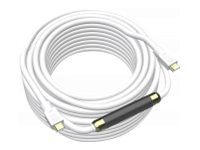 VISION Professional - HDMI med Ethernet-kabel - HDMI (hane) till HDMI (hane) - 20 m - vit - stöd för 4K, aktiv booster (inmatningsledning) TC 20MHDMI+