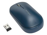Kensington SureTrack - Mus - optisk - 4 knappar - trådlös - 2.4 GHz, Bluetooth 3.0, Bluetooth 5.0 LE - trådlös USB-mottagare - blå K75350WW