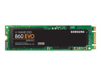 Samsung 860 EVO MZ-N6E250BW - Solid state drive - krypterat - 250 GB - inbyggd - M.2 2280 - SATA 6Gb/s - buffert: 512 MB - 256 bitars AES - TCG Opal Encryption 2.0 MZ-N6E250BW