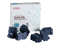 Xerox Phaser 8860MFP - 6-pack - cyan - fast bläck - för Phaser 8860, 8860DN, 8860MFP, 8860MFP/D, 8860MFP/E, 8860MFP/SD, 8860PP, 8860WDN 108R00746