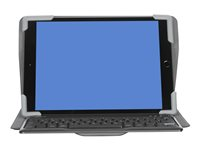 Targus Pro-Tek Universal - Tangentbord och foliefodral - trådlös - Bluetooth 5.0 - QWERTY - amerikansk svart fodral THZ861US