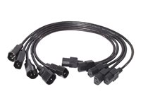 APC - Strömkabel - IEC 60320 C13 till IEC 60320 C14 - 61 cm - svart AP9890
