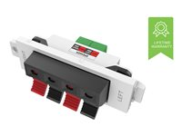 VISION TechConnect 3 Speaker module - Modulkontaktplatta med insnäppsfästen - click-fit X 4 TC3 SPEAKER