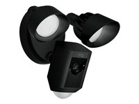 Ring Floodlight Cam - Nätverksövervakningskamera - utomhusbruk - väderbeständig - färg (Dag&Natt) - 1080p - ljud - trådlös - Wi-Fi - AC 120/230 V 8SF1P7-BEU0
