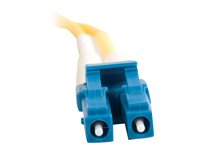 C2G LC-LC 9/125 OS1 Duplex Singlemode PVC Fiber Optic Cable (LSZH) - Patch-kabel - LC enkelläge (hane) till LC enkelläge (hane) - 5 m - fiberoptisk - duplex - 9 / 125 mikrometer - OS1 - halogenfri - gul 85607