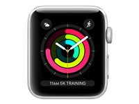 Apple Watch Series 3 (GPS) - 42 mm - silveraluminium - smart klocka - 8 GB - Wi-Fi, Bluetooth - 32.3 g - demo - provexemplar 3D214Z/A