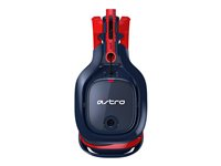 ASTRO A40 TR - Headset - fullstorlek - kabelansluten - 3,5 mm kontakt - marin, crimson 939-001668
