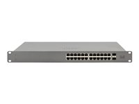 Cisco Meraki Go GS110-24P - Switch - Administrerad - 24 x 10/100/1000 (PoE+) + 2 x SFP (mini-GBIC) (upplänk) - skrivbordsmodell, rackmonterbar - PoE+ (195 W) GS110-24P-HW-EU