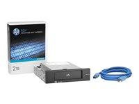 HPE RDX Removable Disk Backup System - Diskenhet - RDX - SuperSpeed USB 3.0 - intern - 5.25" - med 2 TB-kassett E7X52A