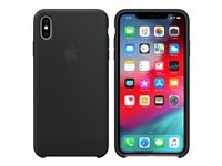 Apple - Baksidesskydd för mobiltelefon - silikon - svart - för iPhone Xs Max MRWE2ZM/A