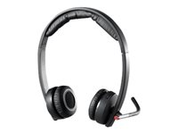 Logitech Wireless Headset Dual H820e - Headset - på örat - DECT - trådlös 981-000517