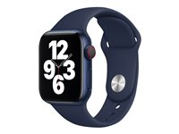 Apple 40mm Sport Band - Klockrem för smart klocka - storlek S/M och M/L - mörkblå - demo - för Watch (38 mm, 40 mm) 3H107ZM/A