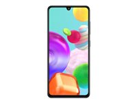Samsung Galaxy A41 - Pekskärmsmobil - dual-SIM - 4G LTE - 64 GB - microSD slot - GSM - 6.1" - 2400 x 1080 pixlar - Super AMOLED - RAM 4 GB (25 MP främre kamera) - 3 st. bakre kameror - Android - Prisma-kross svart SM-A415FZKDEUD