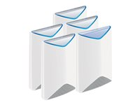 NETGEAR Orbi Pro SRK60 - Wifi-system (router, 4 förstärkare) - upp till 12.500 kvadratfot - GigE - 802.11a/b/g/n/ac - Trippelband - väggmonterbar, takmonterbar SRK60B05-100EUS