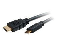 C2G Value Series 1m High Speed HDMI to HDMI Mini Cable with Ethernet - 4K - UltraHD - HDMI med Ethernet-kabel - HDMI (hane) till mini-HDMI (hane) - 1 m - svart 82007