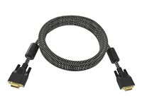 Vision Professional Premium Braided - VGA-kabel - HD-15 (VGA) (hane) till HD-15 (VGA) (hane) - 2 m - tumskruvar TC 2MVGAP/HQ