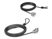 Compulocks 24 Unit Keyed Cable Laptop Lock Value Pack - Lås för säkerhetskabel - svart - 1.83 m CL15BP24