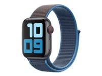 Apple 40mm Sport Loop - Klockrem för smart klocka - Vanlig storlek - surfblå - för Watch (38 mm, 40 mm) MXMQ2ZM/A