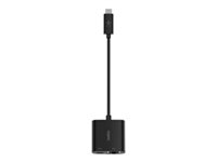Belkin - Ethernet and charge adapter - USB-C - Gigabit Ethernet x 1 + USB-C (endast ström) x 1 INC001BTBK