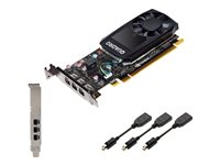 NVIDIA QUADRO P400 - Grafikkort - Quadro P400 - 2 GB - PCIe x16 - 3 x Mini DisplayPort - för PRIMERGY TX1330 M4, TX2550 M4, TX2550 M5 S26361-F4066-L400