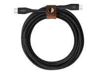 Belkin BOOST CHARGE - USB-kabel - USB-C (hane) till USB-C (hane) - 1.2 m - svart F8J241BT04-BLK