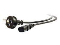 C2G Australian/New Zealand Power Cord - Strömkabel - IEC 60320 C13 till AS/NZS 3112 (hane) - 2 m - formpressad - svart - Australien, Nya Zeeland 80662