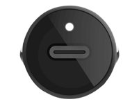 Belkin BOOST CHARGE - Strömadapter för bil - 20 Watt - Fast Charge (USB-C med strömförsörjning) - svart CCA003BTBK