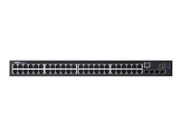 Dell Networking N1548P - Switch - L2+ - Administrerad - 48 x 10/100/1000 + 4 x 10 Gigabit SFP+ - främre till bakre luftflöde - rackmonterbar - PoE+ (30.8 W) 210-AEWB