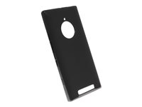 Insmat - Baksidesskydd för mobiltelefon - termoplastisk polyuretan (TPU) - svart - för Nokia Lumia 830 650-5429