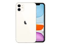 Apple iPhone 11 - Smartphone - dual-SIM - 4G Gigabit Class LTE - 128 GB - GSM - 6.1" - 1792 x 828 pixlar (326 ppi) - Liquid Retina HD display (12 MP främre kamera) - 2 bakre kameror - vit MHDJ3QN/A