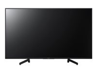 Sony FWD-49X70G - 49" Diagonal klass (48.5" visbar) - BRAVIA Professional Displays LED-skärm - med TV-mottagare - hotell/gästanläggning - Linux - 4K UHD (2160p) 3840 x 2160 - HDR - kantupplyst - svart FWD-49X70G/T
