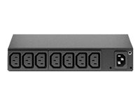 APC Basic Rack PDU AP6015A - Kraftdistributionsenhet (kan monteras i rack) - AC 100/120/200/208/230/240 V - ingång: IEC 60320 C14 - utgångskontakter: 8 (IEC 60320 C13) - 1U - svart - för P/N: SCL400RMJ1U, SCL500RMI1UC, SCL500RMI1UNC, SMTL1000RMI2UC, SMTL750RMI2UC AP6015A