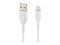 Belkin BOOST CHARGE - USB-kabel - USB-C (hane) till USB (hane) - 2 m - vit CAB001BT2MWH