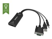 Vision Techconnect - Videokonverterare - VGA - HDMI - svart - detaljhandel TC2-VGAHDMI2