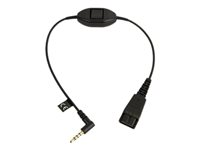 Jabra - Headset-kabel - Snabburkoppling till minijack - för Nokia 5300 XpressMusic, 5310 XpressMusic, N81, N82, N95 8800-00-84