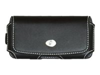 Insmat Business - Hölsterväska för mobiltelefon - läder - svart - för Apple iPhone 5, 5s 650-9995