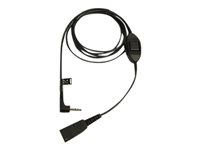 Jabra - Headset-kabel - Snabburkoppling (hane) till stereo mini jack (hane) - för Alcatel 8 Series IPTouch 4038, 4068 8735-019