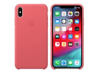 Apple - Baksidesskydd för mobiltelefon - läder - pionrosa - för iPhone Xs Max MTEX2ZM/A