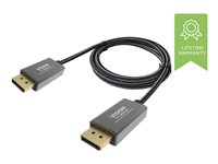 Vision Professional Premium Braided - DisplayPort-kabel - DisplayPort (hane) till DisplayPort (hane) - 3 m - stöd för 4K - svart, vit TC 3MDP/HQ