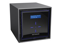 NETGEAR ReadyNAS 424 - NAS-server - 4 fack - 16 TB - SATA 6Gb/s - HDD 4 TB x 4 - RAID 0, 1, 5, 6, 10, JBOD - RAM 2 GB - Gigabit Ethernet - iSCSI RN424D4-100NES