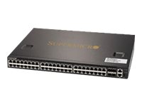 Supermicro SuperSwitch SSE-G3648B - Switch - L3 - Administrerad - 48 x 10/100/1000 + 4 x 10 Gigabit SFP+ - skrivbordsmodell, rackmonterbar SSE-G3648B