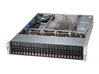 Supermicro SC216 BE2C-R920WB - Kan monteras i rack - 2U - förbättrad utökad ATX - SATA/SAS - hot-swap 920 Watt - svart CSE-216BE2C-R920WB