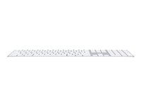 Apple Magic Keyboard with Numeric Keypad - Tangentbord - Bluetooth - svensk - silver - för 10.2-inch iPad; 10.5-inch iPad Air; iPad mini 5; iPhone 11, XR, XS, XS Max MQ052S/A