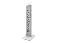 Compulocks BrandMe VESA Floor Stand White - Ställ för surfplatta - aluminium - vit - golvstående 140W