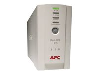 APC Back-UPS CS 350 - UPS - AC 230 V - 210 Watt - 350 VA - RS-232, USB - utgångskontakter: 4 - beige BK350EI