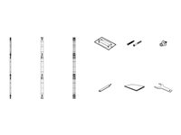 Samsung Frame Kit VG-LFH20FWA - Monteringssats (2 assykonsoler sida, 2 assykonsoler jigg, 6 assyfästen mellan, 2 assykonsoler center) - för 8 x 4 LED videovägg - väggmonterbar - för Samsung IF020H VG-LFH20FWA/EN